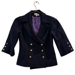 Anne Fontaine Black Double-Breasted Jacket